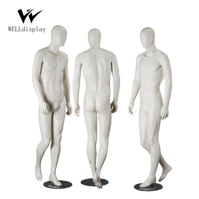 China Fashion Male Plastic Dummy Models Full Body Clothing Store Men's Plus Size Mannequin Mannequin for sale