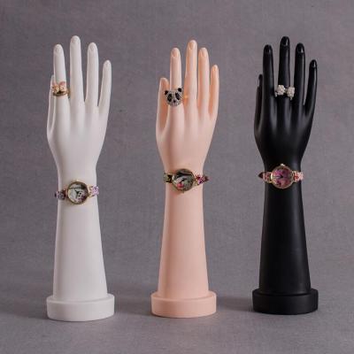 China Plastic Fashion Long Hand Mannequin Ring Bracelet Necklace Jewelry Display Props for sale