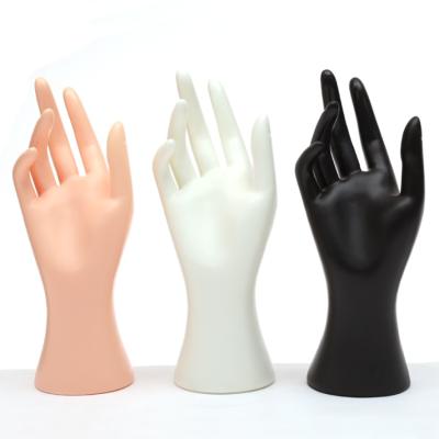 China Cheap Female Black Plastic Glove Ring Bracelet Jewelry Display Hands Stand Mannequin Hand Holder for sale