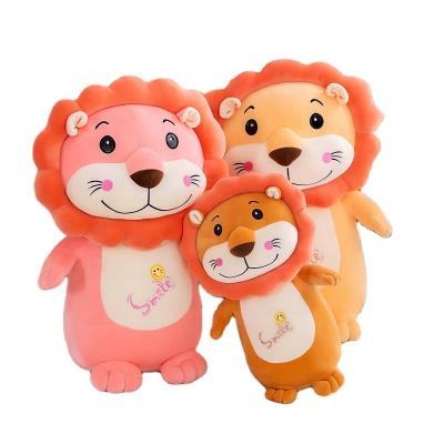 China Gift 40cm Custom Design Animal Stuffed Plush Lion Pillow Animal With Soft Covering Toy For Kids Lion Plush Pillow for sale