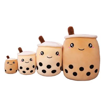 China Creative plush toy boba plush 24cm simulation milk teacup pillow cute funny stuffed teacup pillow for sale