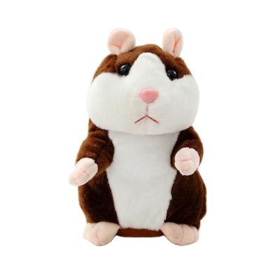 China Gift Repeat What You Say Funny Kids Stuffed Toys Talking Record Plush Interactive Toys For Gift Cute Talking Hamster Plush Toy for sale