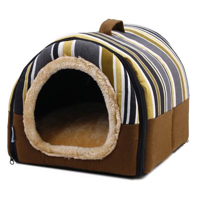 China Sustainable Folding Modern House Shaped Detachable Pet Bed Animal Bed House For Sale Indoor Wooden Houses for sale