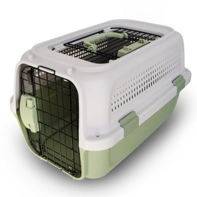 China High Quality Breathable Portable Airline Proven Outdoor Travel Pet Cat Dog Hard-Sided Carrier Two-Door Available for sale