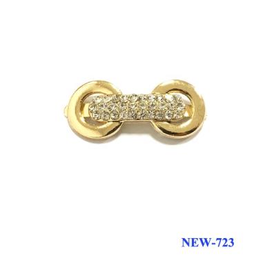 China Shoe Buckle New Arrival Rhinestone Metal Shoe Accessories For Ladies Shoe Clips for sale