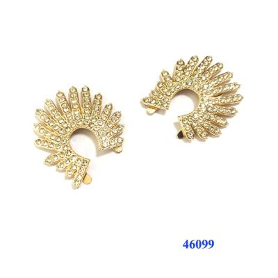 China Shoe Buckle Low Price Rhinestone Metal Ladies Shoe Accessories Combine Shoe Clips for sale