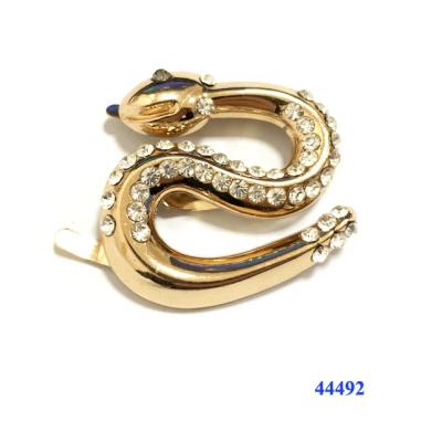 China Shoe Buckle Snake Shape Shoe Buckles Rhinestones Metal Ladies Sandal Decoration for sale