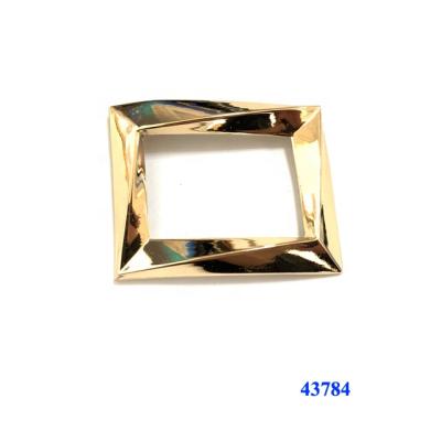 China Shoe Buckle Fashion Metal Square Shoe Buckles Women Shoes Accessories for sale