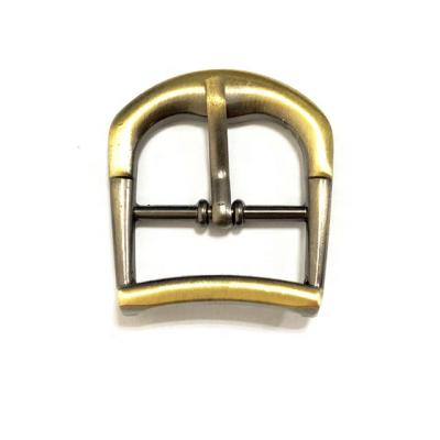 China Shoe Buckle Antique Metal Brass Pin Buckles For Mens Shoe Accessories 24 Mm for sale