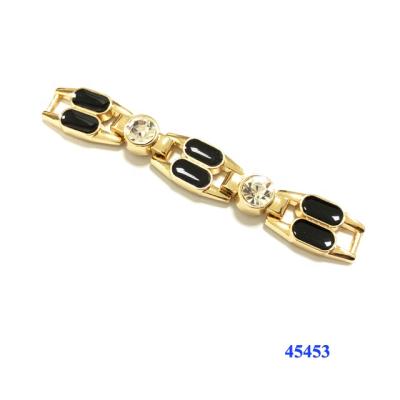 China Shoe Buckle Metal Rhinestone Sandal Chain Buckle Excellent For Ladies Shoe for sale