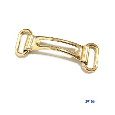 China Decorative Shoe Buckle Gold Color Shoe Chain Accessories For Mens Shoes Connect for sale