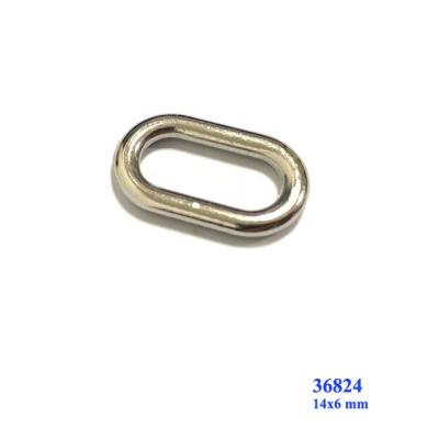 China Shoe Accessories Wholesales Silver Color Metal Oval Rings Buckles Accessories for sale