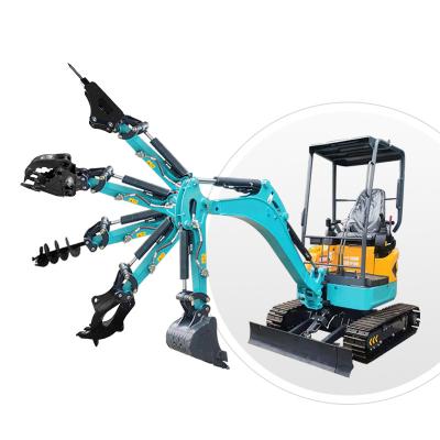 China Construction Material Shops Hot Selling 1 Ton Mini Crawler Digger Excavator Excavator Price For Sale for sale