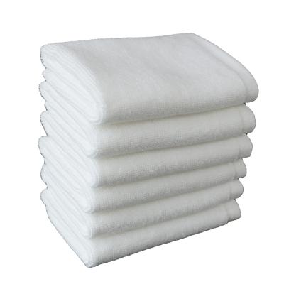 China Eco-friendly Plain 35*35cm Custom Cotton Small White Hotel Towel for sale