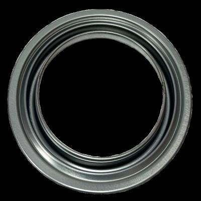 China 127mm Diameter Tinplate Non-Refillable Bottom Ring Lid Metal Paint Tin Can Make Up for sale