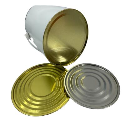 China Factory direct sale non-refillable LID RING BOTTOM FOR 610 empty paint Tin Can Components for sale