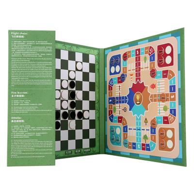 China Magnetic Absorption Multi In One Magnetic Board Game Chess Book Multifunctional Kids Type Toys Educational Board Games for sale