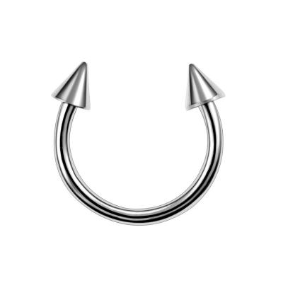 China Adult Conical Nose Ring Lip Ring Simple Universal Ring Human Puncture for sale