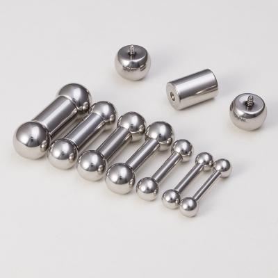 China Large Size Adult Stainless Steel Straight Barbell Rings Eyebrow Ear Piercing Nipple PA Ring Bar Lips Body for sale