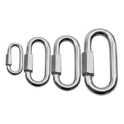 China Heavy Industry Heavy Duty Galvanized Stainless Steel O Ring Carabiner Connector Stainless Steel Hook Carabiner for sale