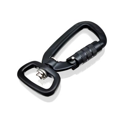 China Easy Dog Lead Heavy Industry Use Heavy Duty Aluminum Dog Lead Carabiner With Snap Hook For Climbing Use for sale