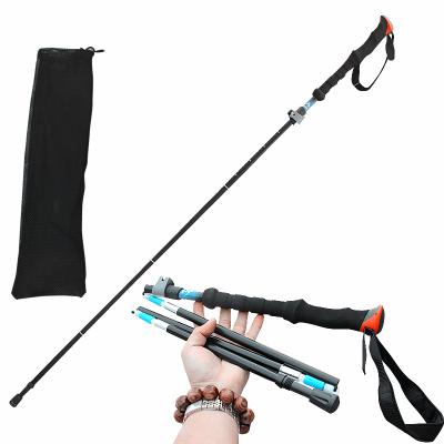 China Hot Sale Nordic Cork Poles Trekking Canes Foldable Pole Carbon Ski Walking Pole Aluminum for sale