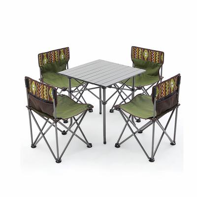 China Modern Outdoor Portable Goodwin Folding Table And Chair Picnic Table And Chair For BBQ Camping Table for sale