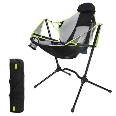 China Outdoor Relaxation Foldable And Lightwight Swinging Comfort Folding Outdoor Freestyle Portable Folding Rocking Chair for sale