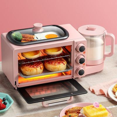 China Household Multi Function Toast Toaster Oven Coffee Pot Frying Pan Breakfast Maker Machine for sale