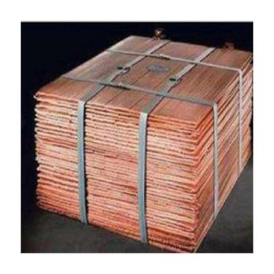 China Factory hot sales copper cathode/copper plate copper plate 99.97%-99.99% purity copper cathode for light industry for sale