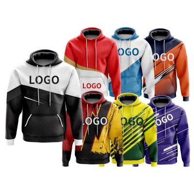 China Breathable Drop Shipping Custom Designs Sportswear 3D Printed Pullover Hoodies Soccer Teams Rugby Style Hoodies 3DWY for sale