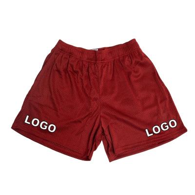 China New Arrivals Breathable OEM Shorts Double Layer Mesh Shorts With Pocket Embroidery Custom Men's Basketball Shorts POWER28 for sale