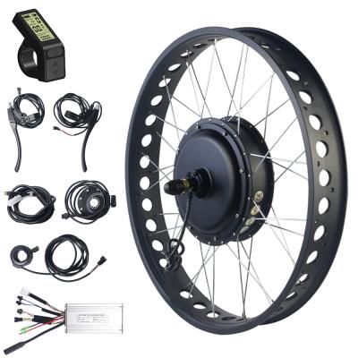 China 36V/48V 500W Rotate Electric Bicycle Conversion Kit 20inch 26inch Brushless Fat Tire Matched With 4.0 Inch Tire For Ebike Kit 20