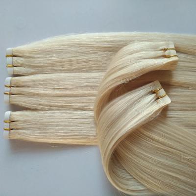 China Free Sample Double Wave Hair Tape Extensions Straight Wave Tape Silky Straight Hair Bundles In Remy Hair Extension for sale