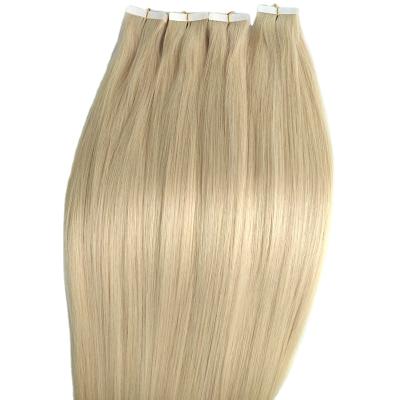 China Wholesale Silky Straight European Remy Hair Extensions Invisible Double Wave Seamless Tape In Hair Extensions for sale