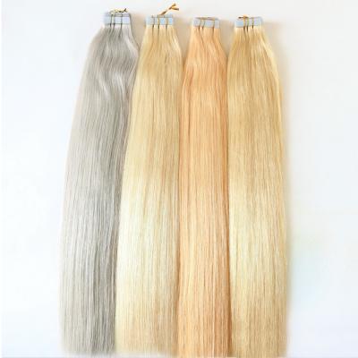 China Wholesale Silky Straight Virgin Remy Indian Full Wave Pulled Invisible Straight Tape In Hair Extensions 8