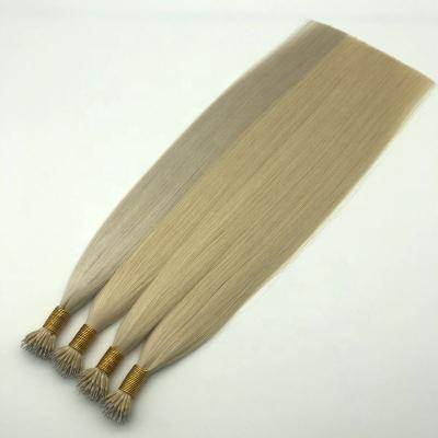 China Russian Silky Straight Intact Hair Extension Cuticle Wave Mental Nano Tip Hair Extension for sale