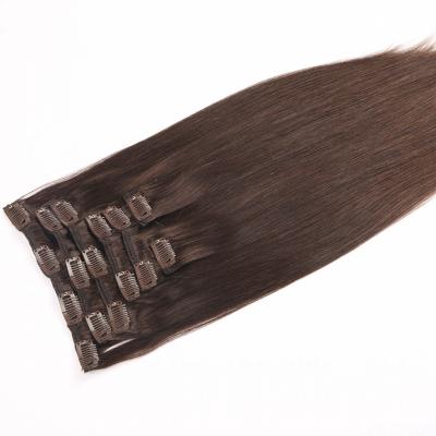 China Silky Straight Wave 6 Pieces 100% Real Hair Set, Double Drawn Hair Extension, Clip In Hair Extension for sale