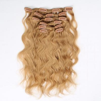 China Body Wave Alibaba Wholesale Price Body Wave Colored Body Hair Extension 120g Net Weight Per Clip Set In Hair Weft for sale