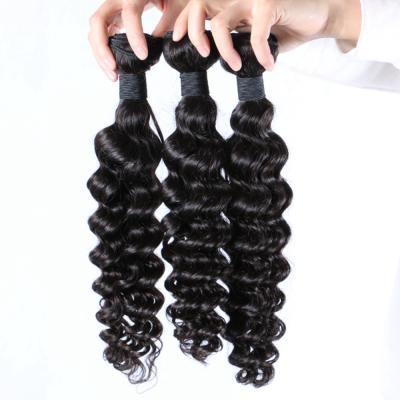 China Alibaba Stock Express Virgin Brazilian Hair Extension Deep Wave 8-30 Inches, Natural Color, Unprocessed Hair Weave for sale