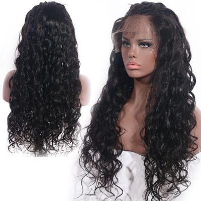 China Brazilian Virgin Human Hair Lace Front Wig Color Long Natural French Wavy Hair Wig Wholesale Brazilian Virgin Hair Lace Front Wig for sale