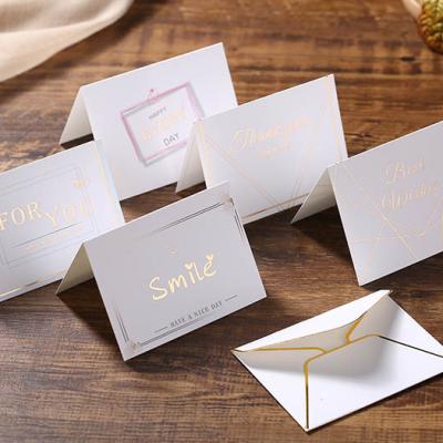 China China China Business Gold Stamping Card Thank You Cards Greeting Cards For Invitation for sale