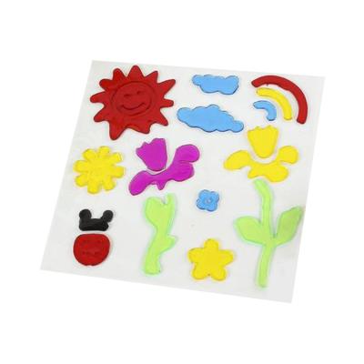 China Decorative Sticker Self Adhesive Gel Clings Printed Gifts Custom Design Jelly Gel Paste Sticker Window Removable Environmental DIY Sticker Decoration For Kids for sale