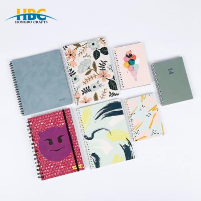 China High Quality Custom Size Cardboard Spiral/Hard Cover Spiral Note Book Spiral Notebook for sale