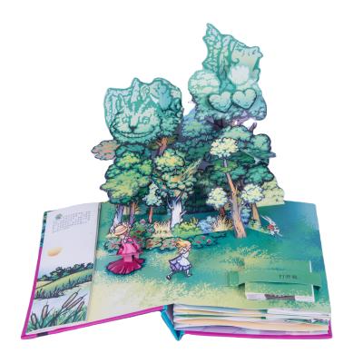 China paper & 2022 Cardboard Custom Hard Cover Pop Up Story Children's Book Printing Factory for sale