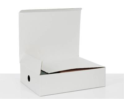 China Handmade Wholesale Popular White Corrugated Box Die Cut Paper Shoe Box for sale