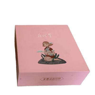 China Recyclable Pink Color Customized Package Paper Box For Women Makeup for sale