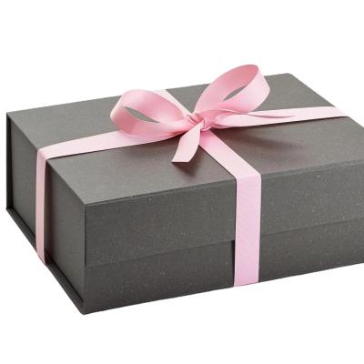 China Handmade High Quality Custom Logo Gift Boxes With Bow Ribbon for sale