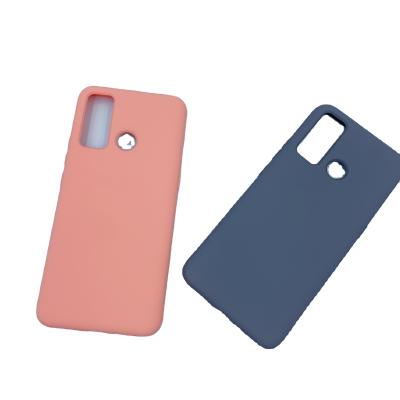 China New Product Anti-fall Custom Soft Mobile Cell Phone Cover Bulk Tpu Liquid Silicone Phone Case For TECNO 10s hot for sale