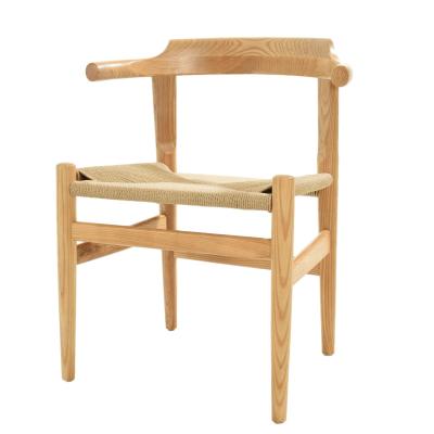 China Hans Wegner Modern Classic Solid Wood With Rope Paper Seat Dining Chair for sale